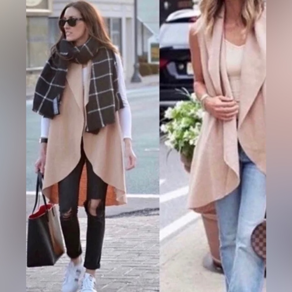 Anthropologie Vest Moth Museum District Open Cardigan M/L Medium/Large Camel